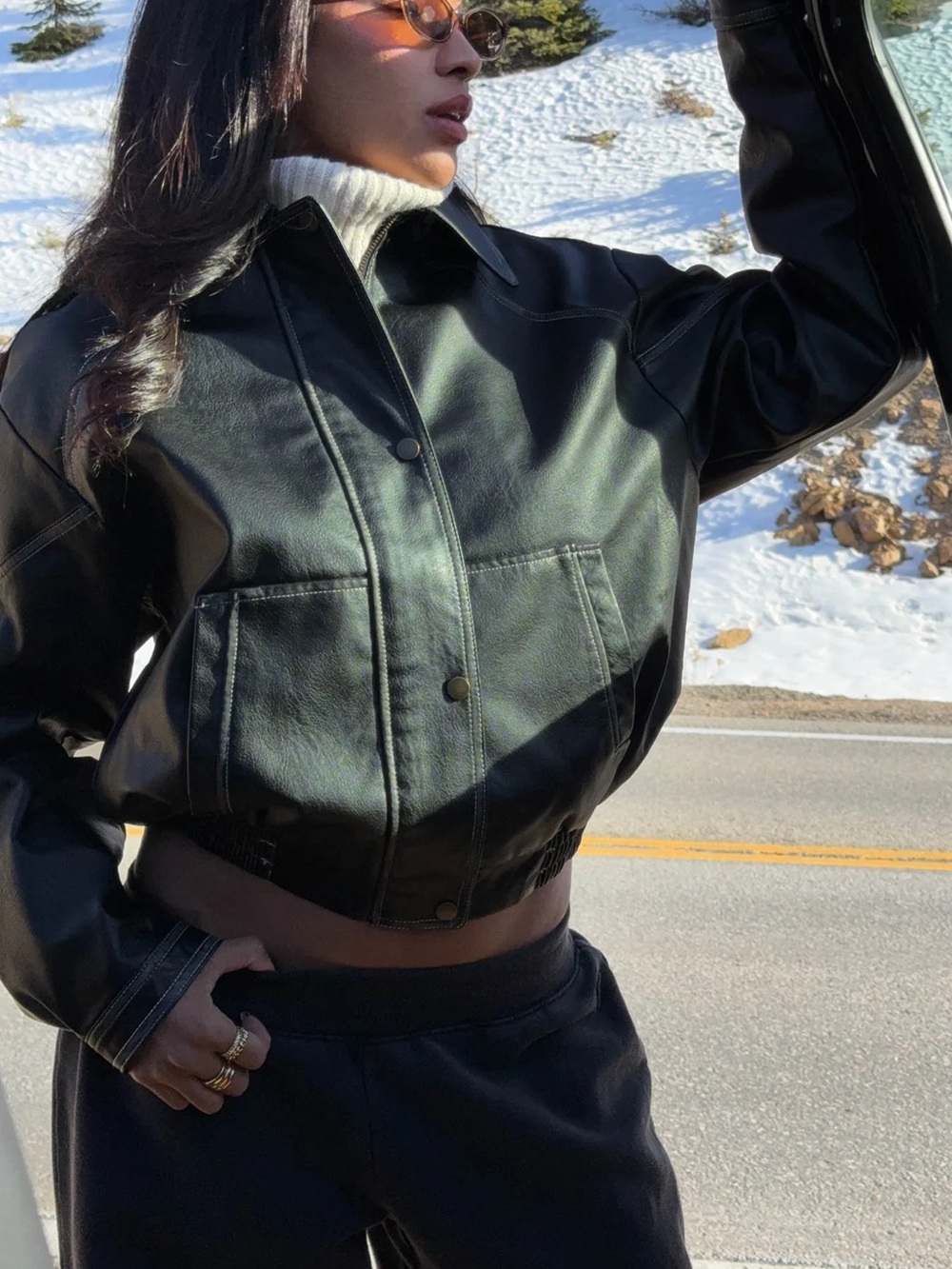 Princess Polly Faux Leather Jacket